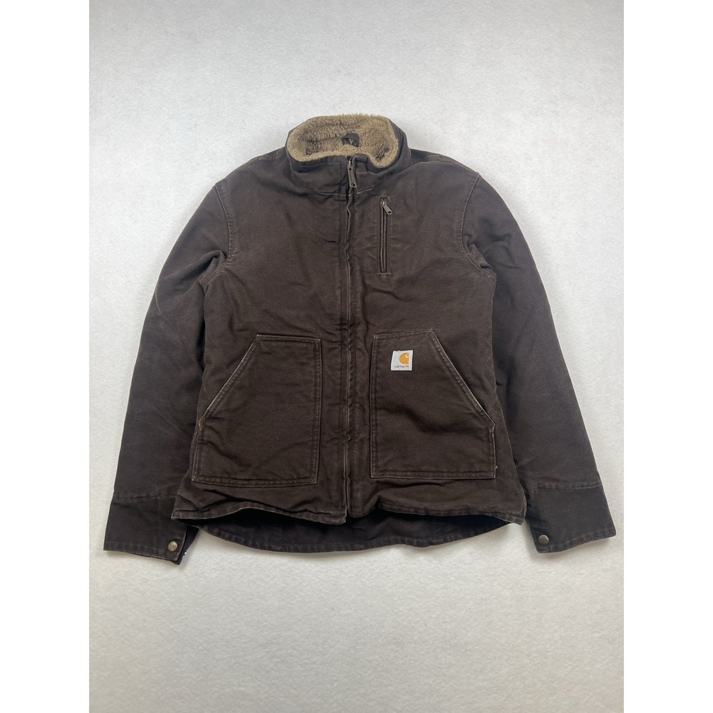 Vintage Carhartt Sherpa-Lined Canyon Jacket - Dark Brown - WJ022 DKB -Women's S
